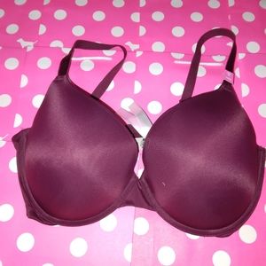 PINK, Victoria's Secre, wear everywhere push up Burgundy 36Double D